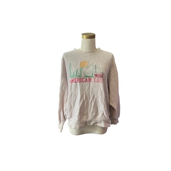 American Eagle By Payless Tops - American Eagle Outfitters Cabin Graphic Crew‎ Neck Sweatshirt